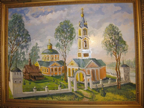 009-Косинские храмы, картина местного художника